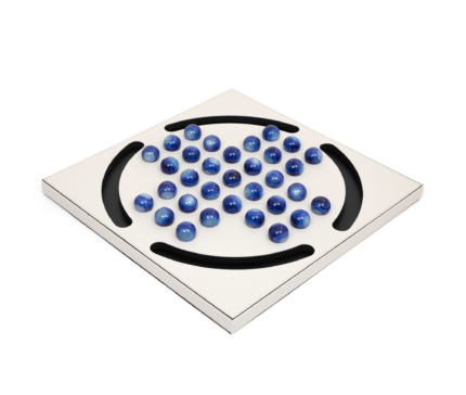 Peg Solitaire con pedine blu di Pinetti 1