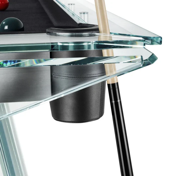 Filotto Glass Pool Table Black by Impatia 1 - Image 3