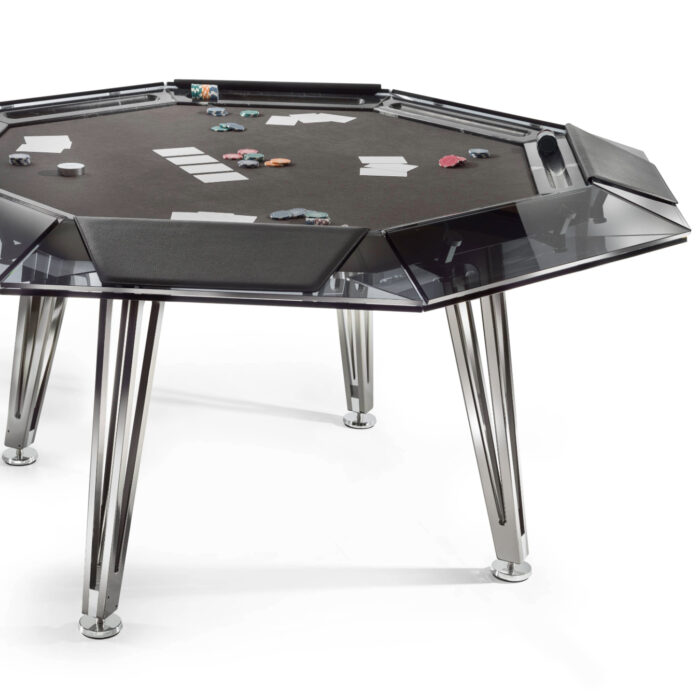 Unootto 8 Players Dark Marble Poker Table by Impatia - Image 4