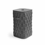 Demetra Cestino quadrato piccolo con coperchio piatto di Pinetti 1