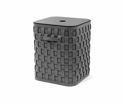 Demetra Large Square Basket with Flat Lid by Pinetti