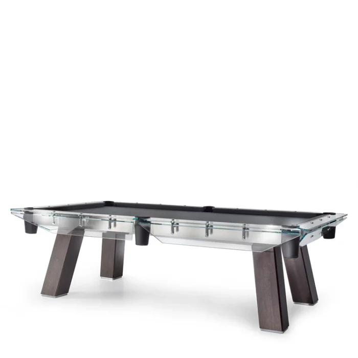 Filotto Dark Oak Pool Table - Transparent Glass by Impatia 1 - Image 2