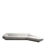 Vibieffe Bolid 370 Angular White Sofa by Gianluigi Landoni