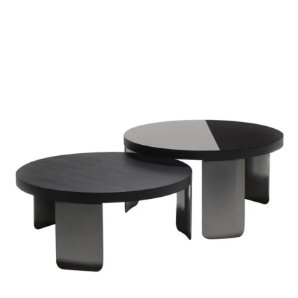 Set of 2 Round Coffee Tables Point by Vibieffe