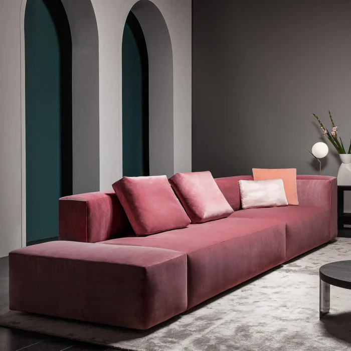 Vibieffe Sofa Cube Pink by Gianluigi Landoni - Image 2