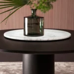 Vibieffe Circle Dining Table with Lazy Susan by Gianluigi Landoni - Image 2