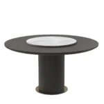 Vibieffe Circle Dining Table with Lazy Susan by Gianluigi Landoni