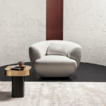 Vibieffe armchair Confident 360 in white fabric by Gianluigi Landoni - Image 3