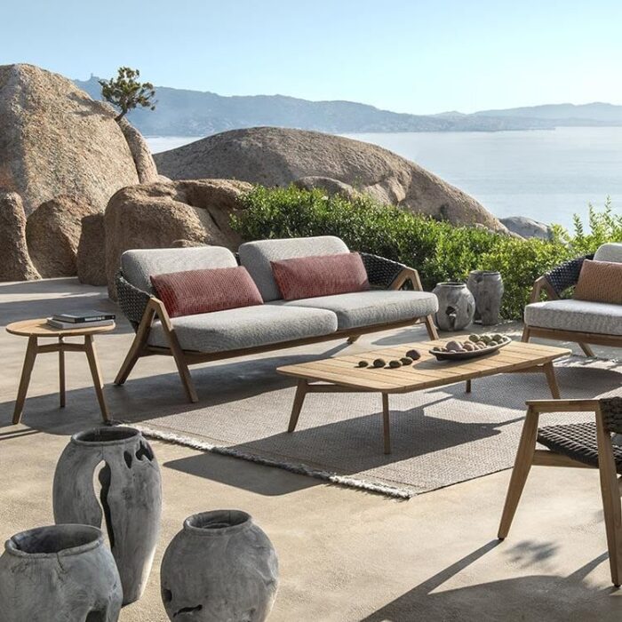 ethimo knit 3 seater sofa 2