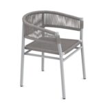 Ethimo Kilt Dining Armchair aluminium