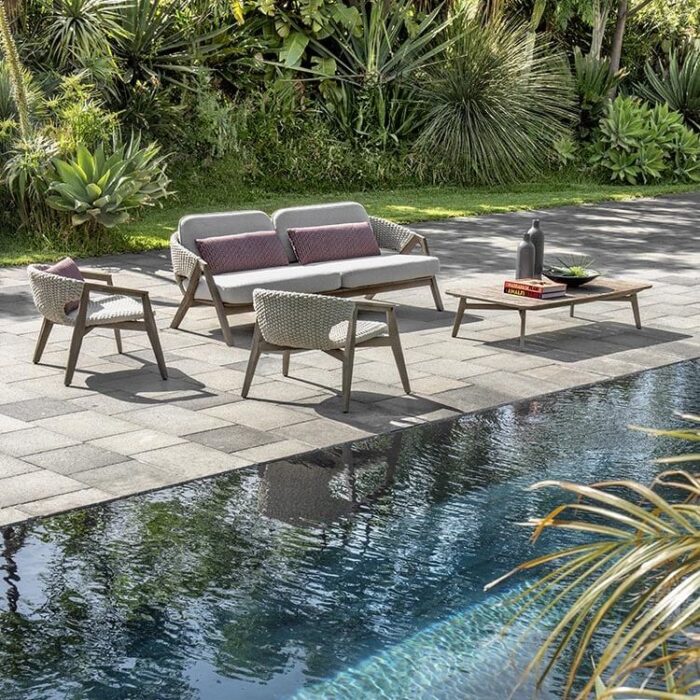 ethimo knit 3 seater sofa 1