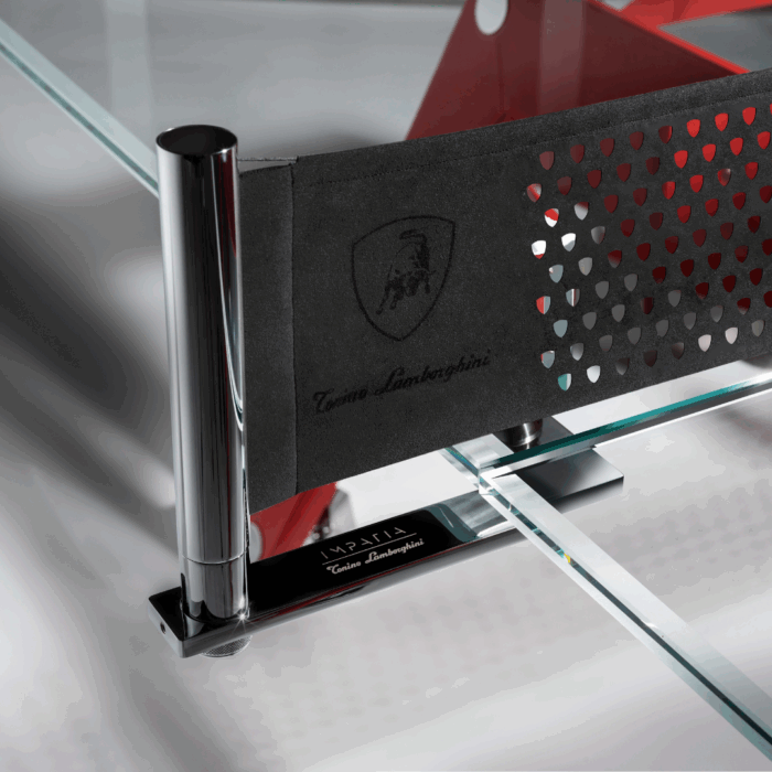 Lungolinea Leather Lamborghini ping pong net detail