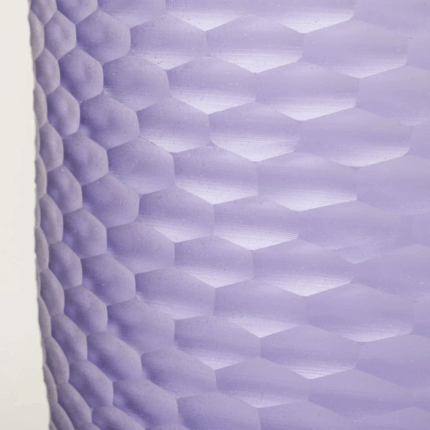 Venini Battuto a Nido D'Ape Lilla Menta Dettaglio