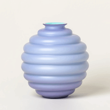 Venini deco lilla menta sandblasted