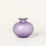 Venini Monofiore balloton bulbous lilla menta sandblasted