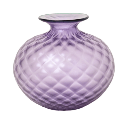 Venini Monofiore balloton bulbous lilla menta sandblasted