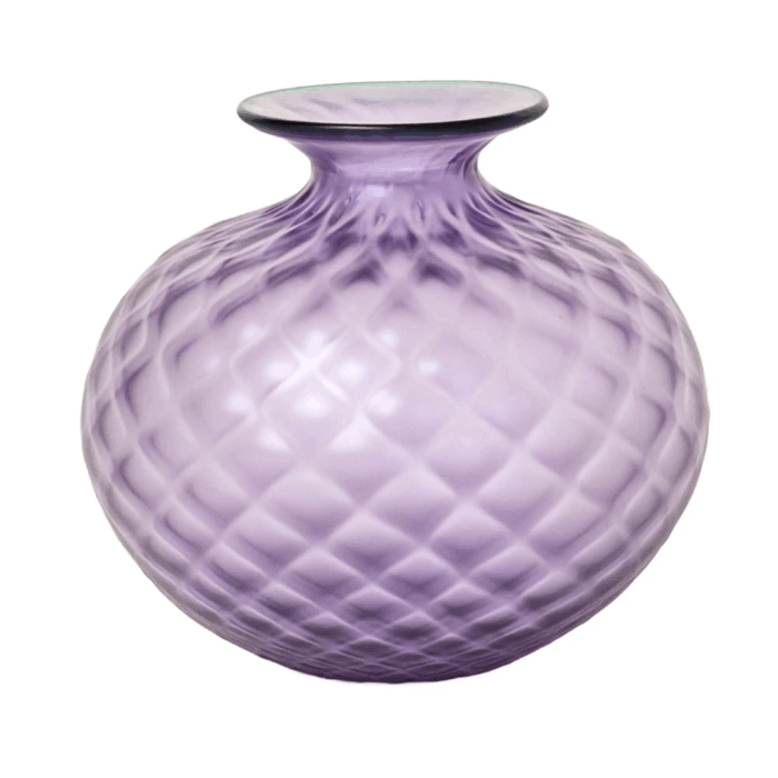MONOF BALL SABB 100.36 lilla menta 2 Venini Monofiore balloton bulbous lilla menta sandblasted