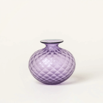 Venini Monofiore balloton bulbous lilla menta sandblasted