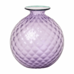 Venini Monofiore Balloton Lilla Menta sandblasted
