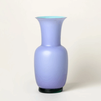 Venini Opalino Lilla Menta sandblasted